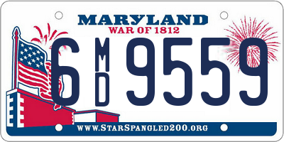 MD license plate 6MD9559