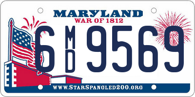 MD license plate 6MD9569