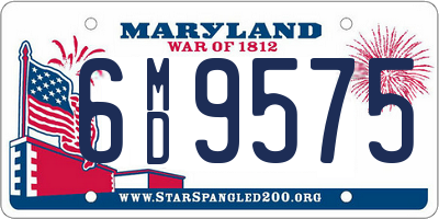 MD license plate 6MD9575