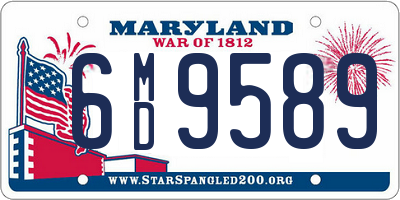 MD license plate 6MD9589