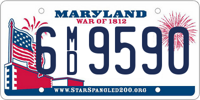 MD license plate 6MD9590