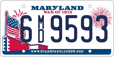 MD license plate 6MD9593