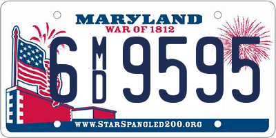 MD license plate 6MD9595