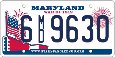 MD license plate 6MD9630