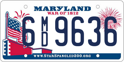 MD license plate 6MD9636