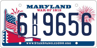 MD license plate 6MD9656