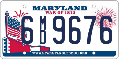 MD license plate 6MD9676