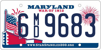 MD license plate 6MD9683