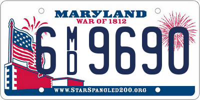 MD license plate 6MD9690