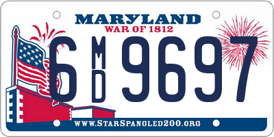 MD license plate 6MD9697