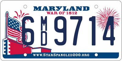 MD license plate 6MD9714