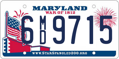 MD license plate 6MD9715