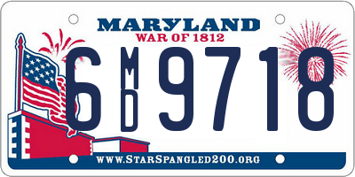 MD license plate 6MD9718