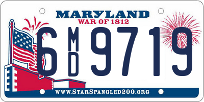 MD license plate 6MD9719