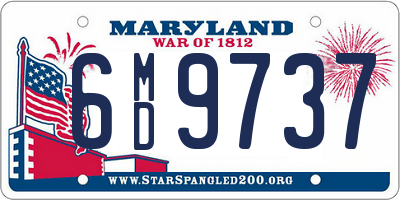 MD license plate 6MD9737