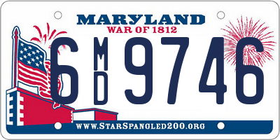 MD license plate 6MD9746