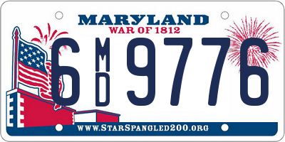 MD license plate 6MD9776