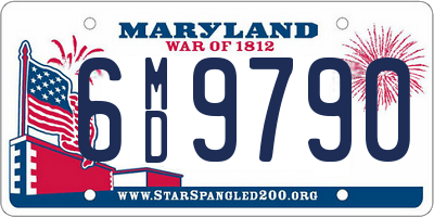 MD license plate 6MD9790