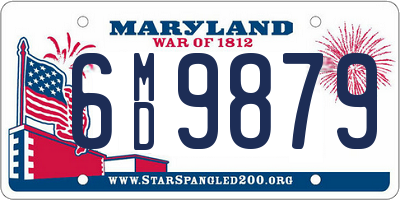 MD license plate 6MD9879