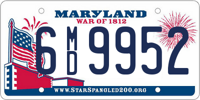 MD license plate 6MD9952