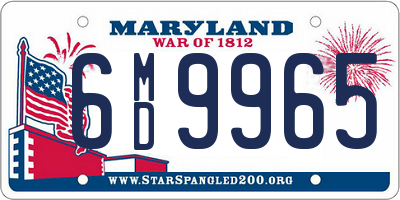 MD license plate 6MD9965