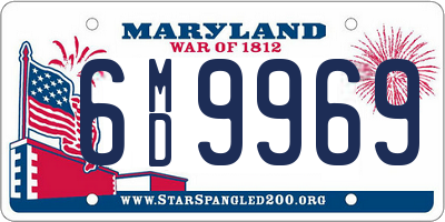 MD license plate 6MD9969