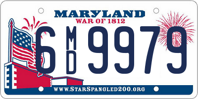 MD license plate 6MD9979