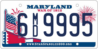 MD license plate 6MD9995