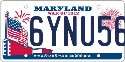 MD license plate 6YNU563