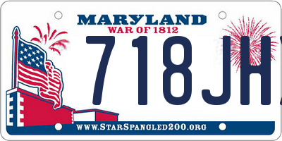 MD license plate 718JHX