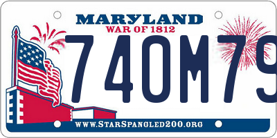 MD license plate 740M792