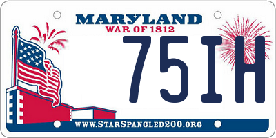 MD license plate 75IH