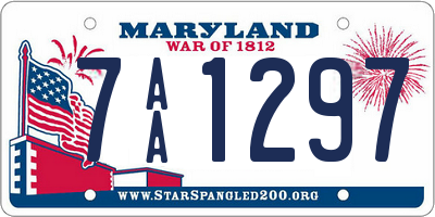 MD license plate 7AA1297