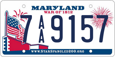 MD license plate 7AA9157