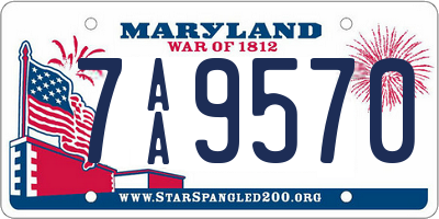 MD license plate 7AA9570