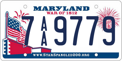 MD license plate 7AA9779