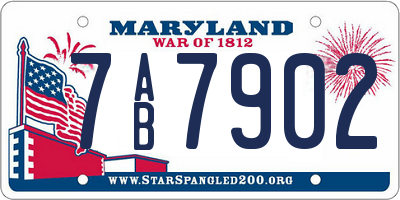 MD license plate 7AB7902