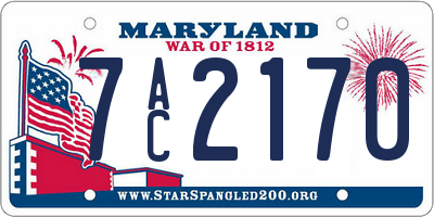 MD license plate 7AC2170