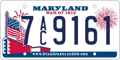 MD license plate 7AC9161