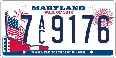 MD license plate 7AC9176