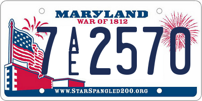 MD license plate 7AE2570