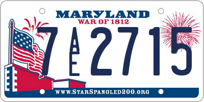 MD license plate 7AE2715