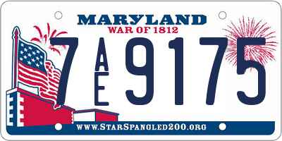 MD license plate 7AE9175