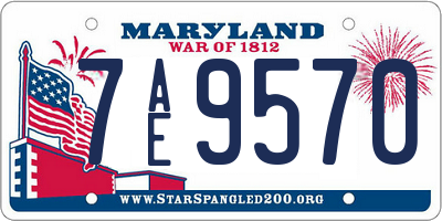 MD license plate 7AE9570