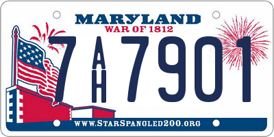 MD license plate 7AH7901