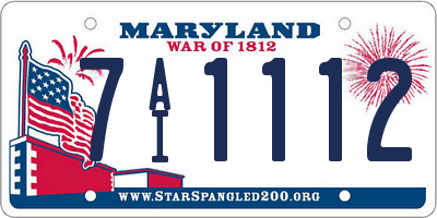 MD license plate 7AI1112