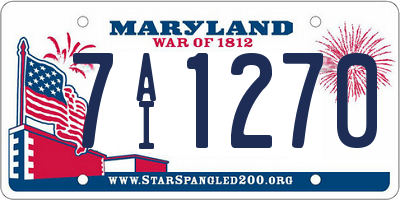 MD license plate 7AI1270
