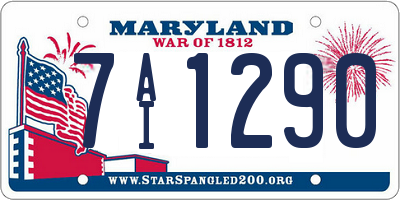 MD license plate 7AI1290
