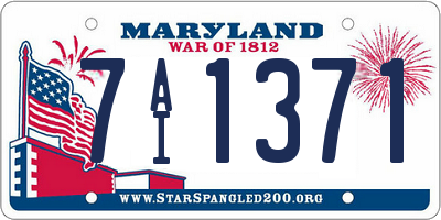 MD license plate 7AI1371