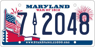 MD license plate 7AI2048